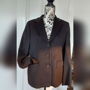 WOMENS BLACK CASHMERE BLAZER/JACKET  10